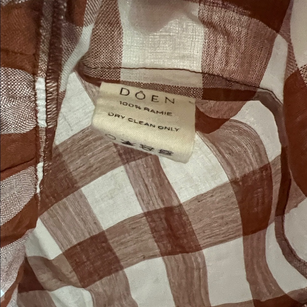 Doen Rhone Dress St Ouen Nutmeg Plaid - Picture 5 of 5